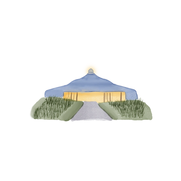 Celebration tent illustration